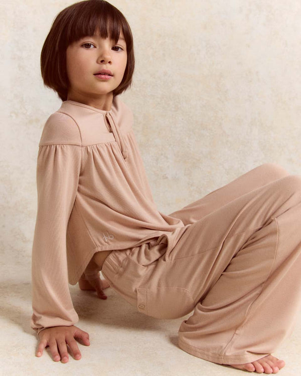 Girl's wide PJ bottoms