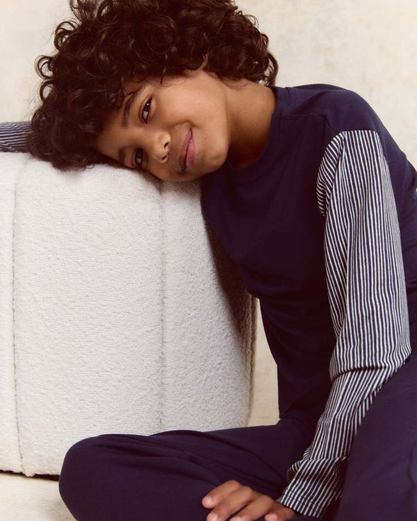Boys stripe PJ top