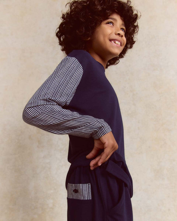 Boy's contrast pants