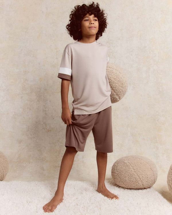 Boys desert panel tee