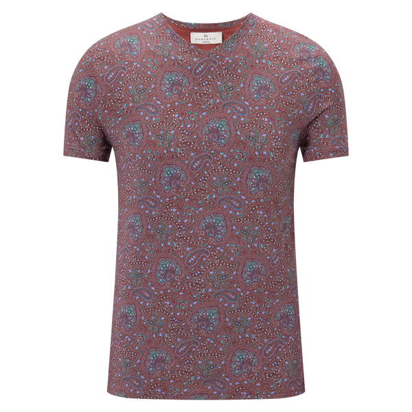 Marlow Liberty Print V-Neck T-Shirt
