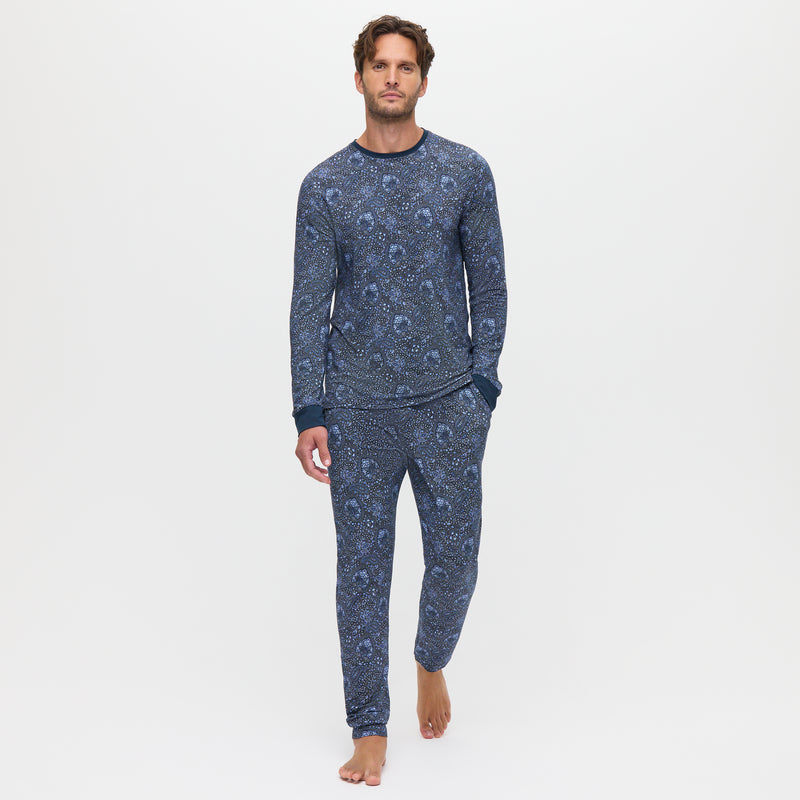 Cuffed Liberty Print Pyjama Trousers