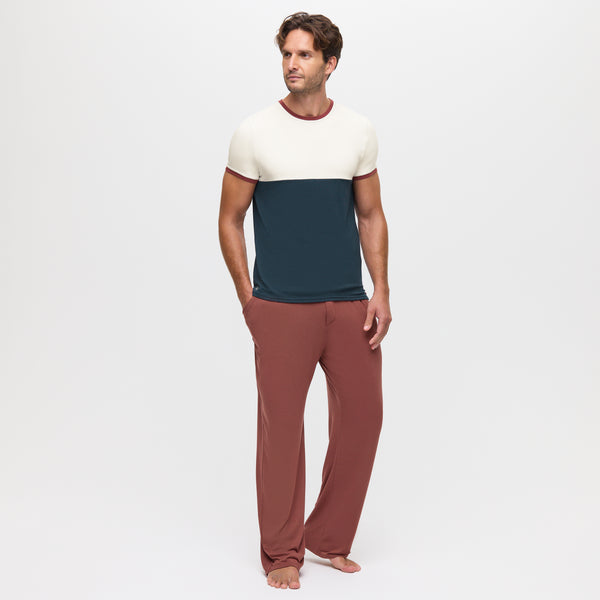Contrast Waistband Pyjama Trousers