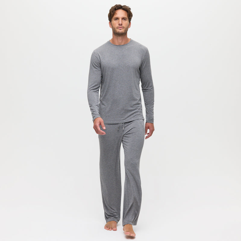 Classic Long Sleeve T-shirt/ Cuffed Trouser Pyjama
