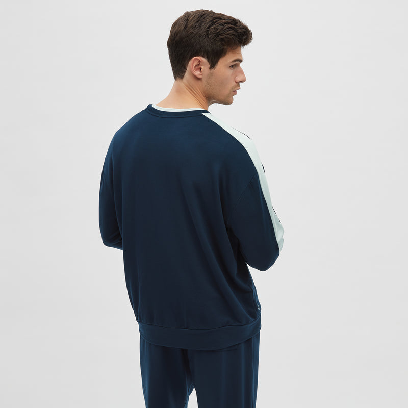 Mens Fashion Snuggle Panel Sweatshirt