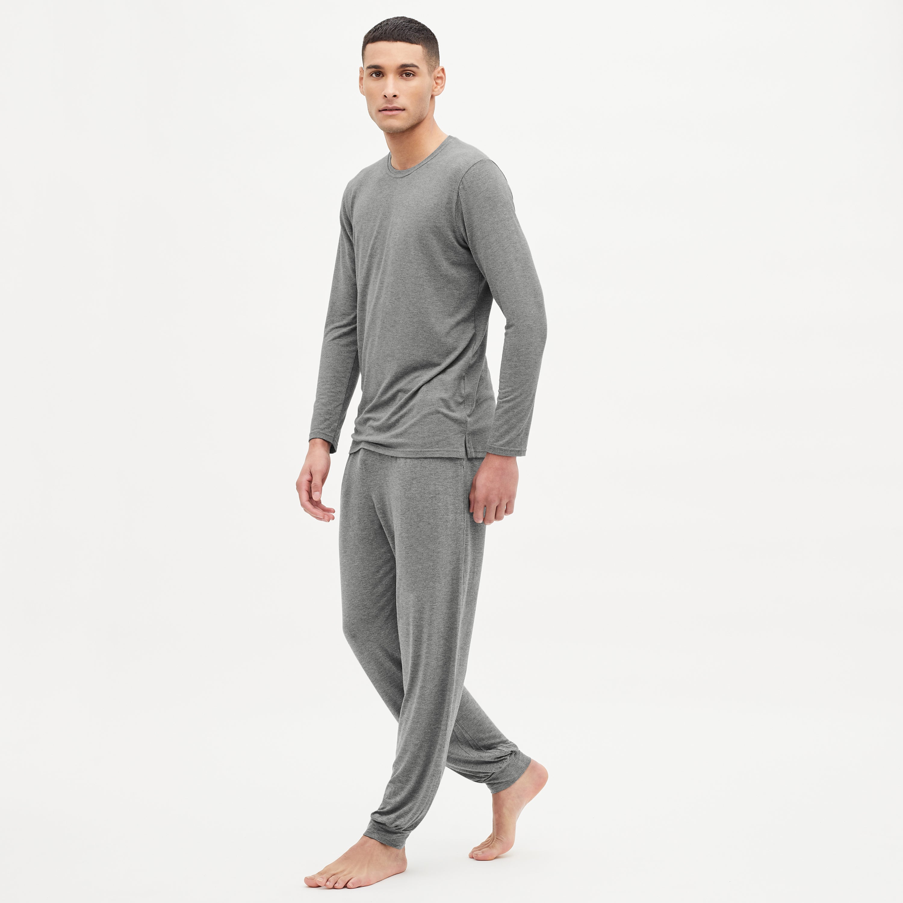 Luxury Mens Sleepwear | T-shirt & Cuffed Trousers Set | Homebody